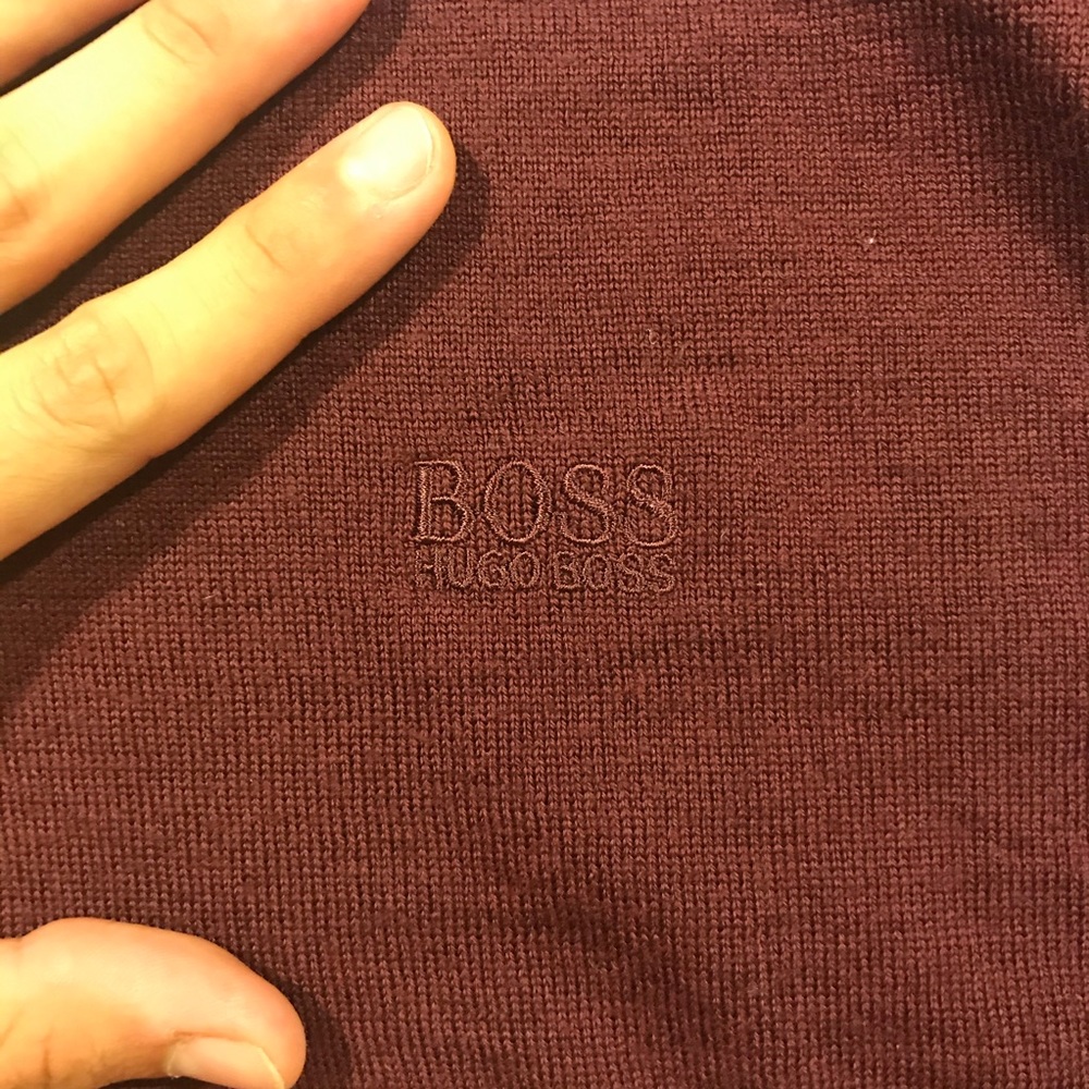 Hugo Boss Maroon Sweater - Picture 3 of 4